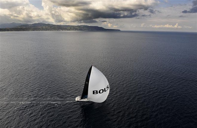 MED SPIRIT, FRA, exiting the Strait of Messina - Rolex Middle Sea Race 2011 ©  Rolex/ Kurt Arrigo http://www.regattanews.com